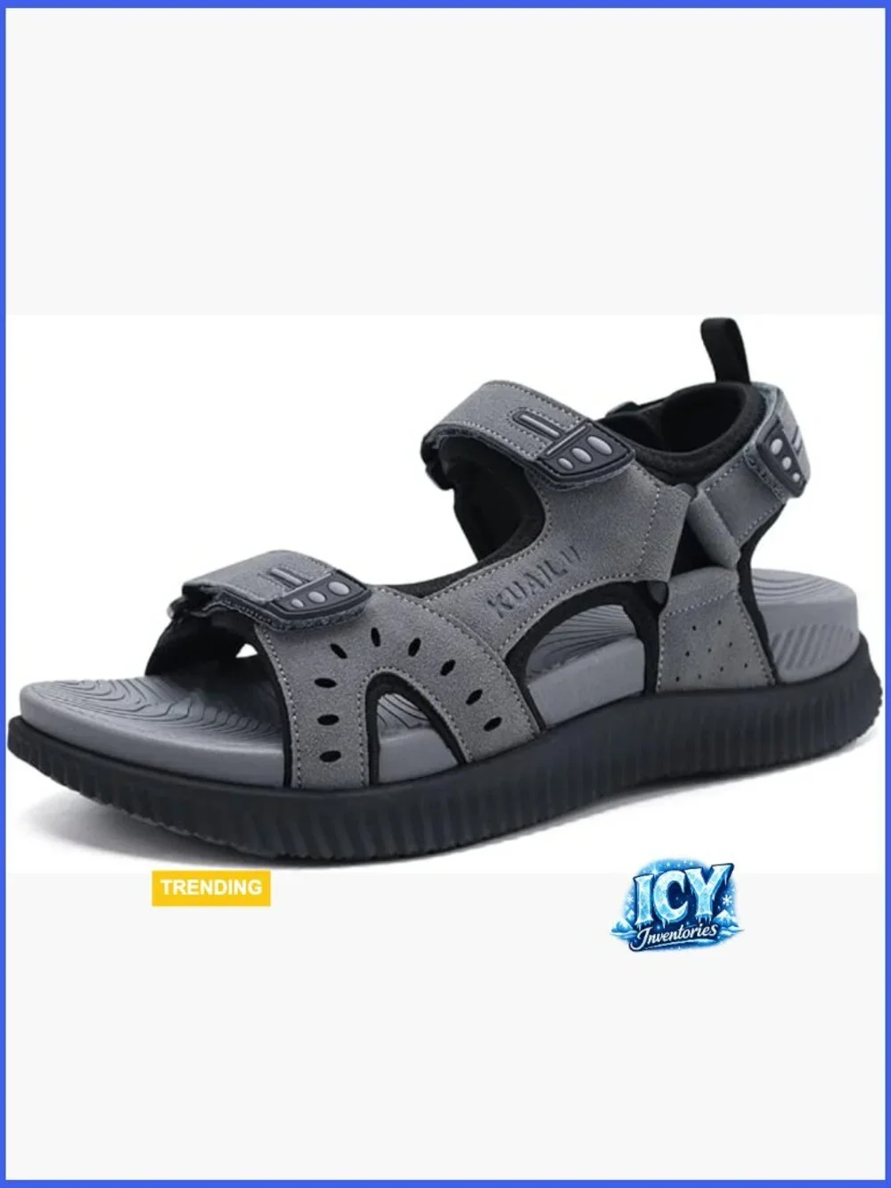 Men's Hiking Sandals with Arch Support Sport Recovery Athletic Walking Sandals